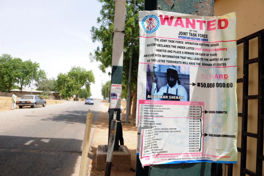 Wanted Poster for Boko Haram Leader